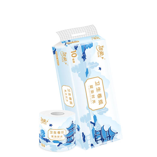 洁柔牌有芯卷纸 TJ020401A 4层135g*101*138mm*10卷*1提 商品图3