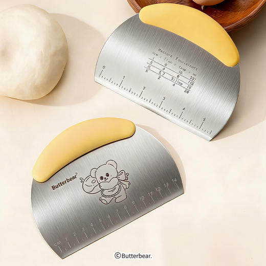 摩登主妇&黄油小熊】不锈钢切面刀揉面垫专用刮板刮刀烘焙工具 商品图1