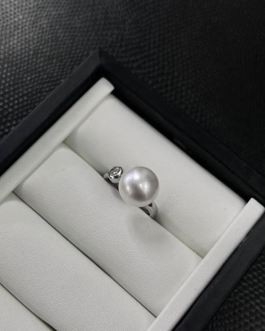 10号——⁶孤品【澳白S925银泡泡款戒指】11-12mm，极光微瑕，出证书，24小时鉴赏期【香港】SS06-QTT-XGZZ 商品图0