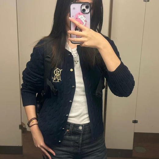 拉夫劳伦刺绣针织开衫。自己备注颜色号码 商品图5