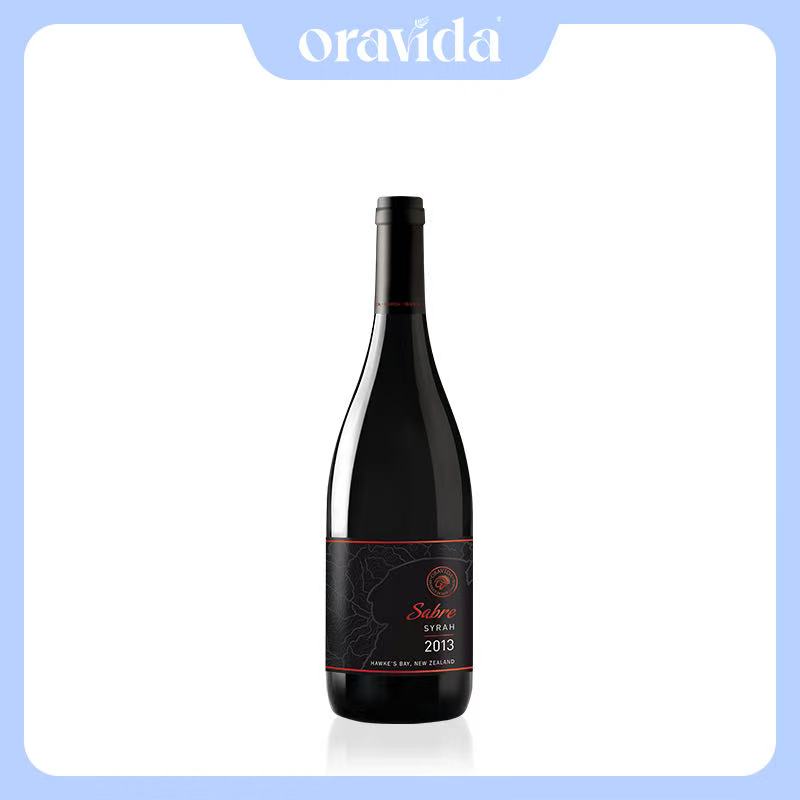 圣剑西拉干红-oravida新西兰进口红葡萄酒2014*2瓶