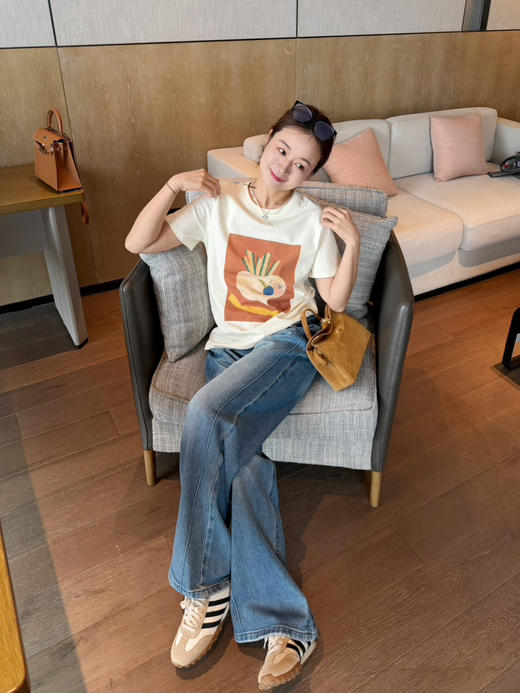 2603104   “油画Tee” 匹马棉 小禾新品 商品图5