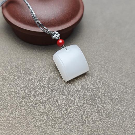 新疆和田玉且末料羊脂玉雅致精美小方牌 228-2 商品图7