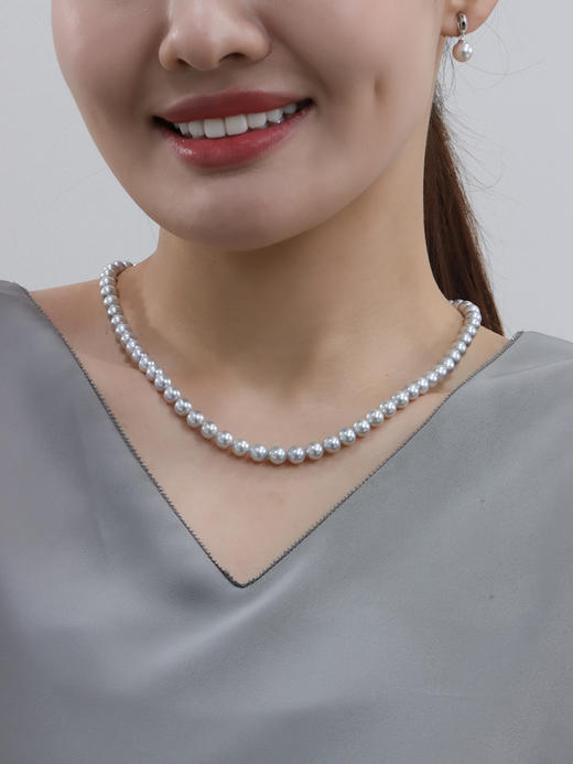 【挚友限定】真多麻色Akoya珍珠串珠 6.5-7mm 商品图1