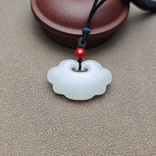 新疆和田玉且末料羊脂玉宝宝锁 228-1 商品图9