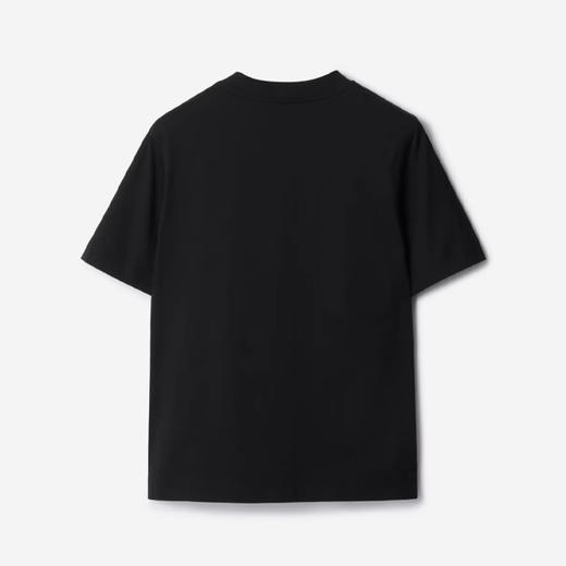 BURBERRY 巴宝莉 女士马术骑士徽标刺绣棉质圆领短袖T恤 黑色 8111946 A1189 商品图1