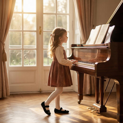 西班牙little winkaa童鞋小猫电绣女童天鹅绒公主鞋春季单鞋软底舞蹈鞋LW13044 商品图5