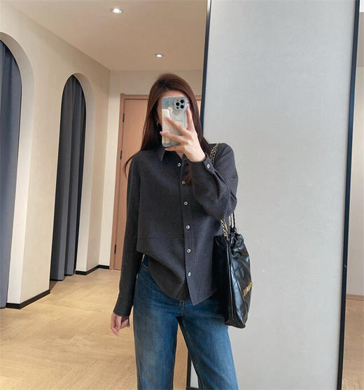 SYJ95116羊毛翻领衬衫 商品图13