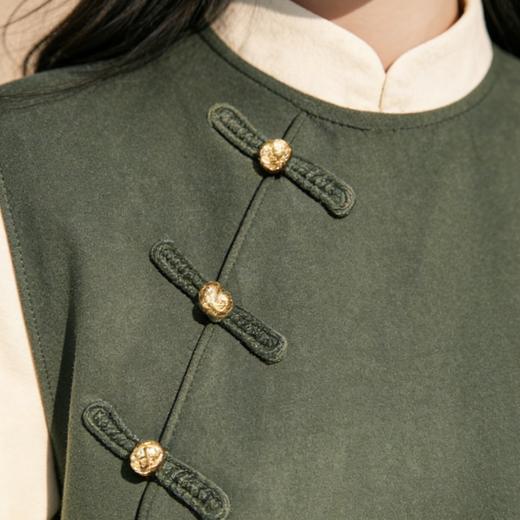 新中式假两件衬衣，韩系慵懒风+洋气绿色，时尚感瞬间拉满！（预售5天发货）【G】 商品图3