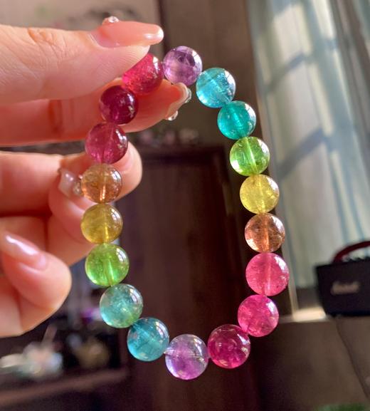 10.5mm单圈彩虹碧玺手串 商品图0