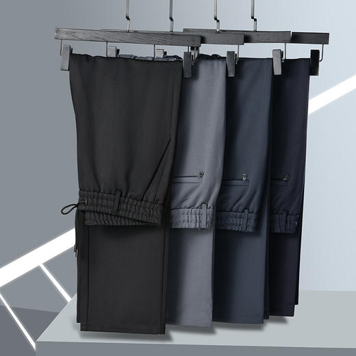 【特大码】【DSZ】大依优型大码松紧腰直口直筒休闲运动裤休闲裤加肥加大运动长裤胖子裤子 商品图8