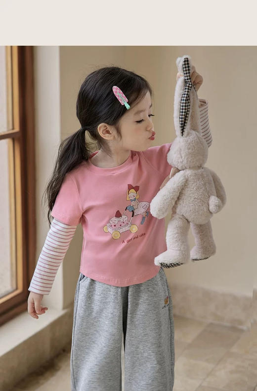 26春款🔥萌娃必入！！！🌸【西蒙日记·假两件彩虹纯棉拼接T恤XXJLJTX】正品授权 🍒力推款必定是赚足口碑的儿童T恤！狠狠吸一波粉的王炸款🔥！ 商品图4