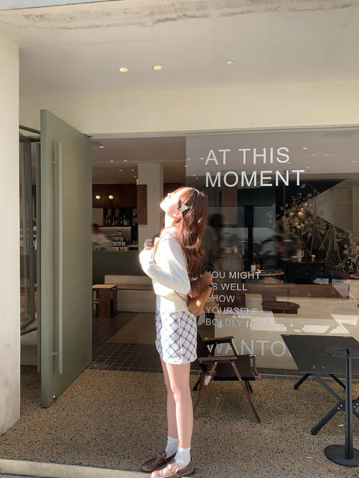 <曾小咸推荐>4.11现货秒杀 ！微信超特价！韩系披肩假两件v领针织衫 日常189.99 立减110 秒杀79.99！！韩系花边格子 秒杀69.99！！ 商品图7