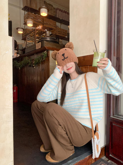 <曾小咸推荐>3.4现货秒杀 ！微信超特价！韩系复古直筒牛仔裤 日常189.99 立减100 秒杀89.99！！米杏色菱格棉服 秒杀129.99 商品图5