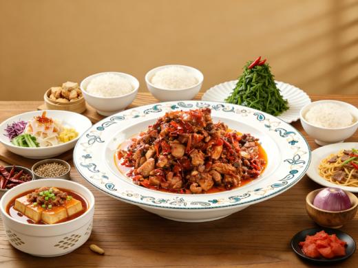 【2026女神节】3-4人套餐|库尔勒香梨辣子鸡【禾田烤包子】 商品图0