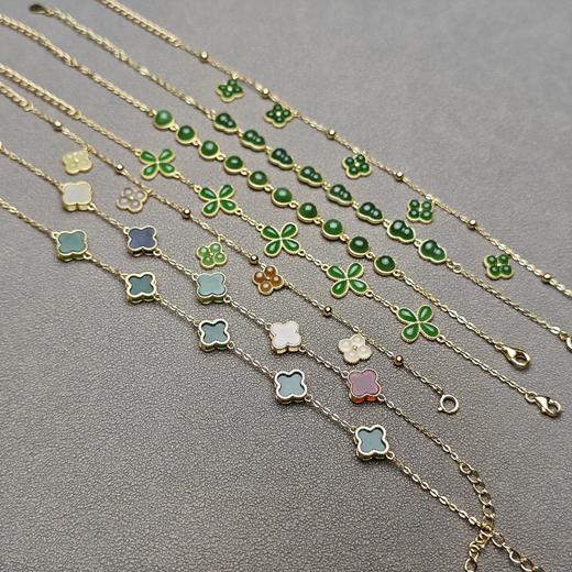 和田玉包银（镀金）精美手链 228-24 商品图0