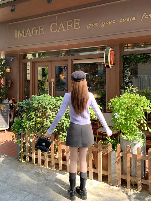 <曾小咸推荐>3.4现货秒杀 ！微信超特价！韩系翻领收腰针织衫 日常169.99 立减80 秒杀89.99！！ 商品图8