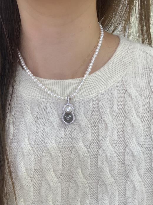 ⁶前30名立减100【葫芦吊坠-万能扣头】7-8mmAkoya+10-11mm大溪地 【银镶】微瑕出证书24小时鉴赏期【香港】SS06-QTT-XGZZ 商品图0