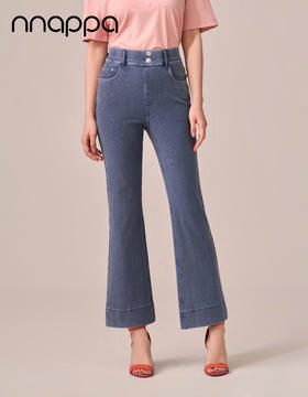 26春夏新款3A抗菌八分时尚微喇裤PA29407