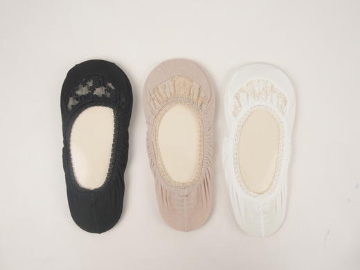 TUTUANNA 夏季女式船袜（蕾丝） 3色/组 商品图1