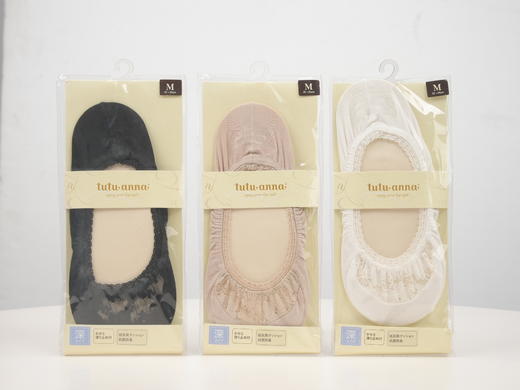 TUTUANNA 夏季女式船袜（蕾丝） 3色/组 商品图0