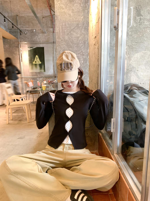 <曾小咸推荐>3.3 现货秒杀 ！微信超特价！假两件镂空t恤 日常149.99 立减80 秒杀69.99！！ 商品图6