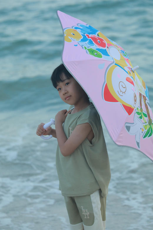 ✨来自哆啦A梦 —— 🌻【mamoru联名 哆啦a梦儿童晴雨伞】 ✅黑胶防晒涂层 ✅隔热降温，UPF50+ ✅0尖角设计 ✅伞边缘添加了反光条 🎯呵护孩子的童年。 商品图4