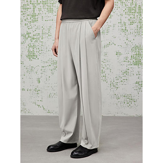 GXG男装 双色可选宽松弯刀裤简约长裤休闲裤 夏季热卖G25X022081 商品图2