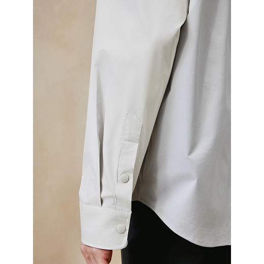 GXG男装 棉感抗皱长袖衬衫柔软通勤男上衣25年夏季热卖G25X032041 商品图3