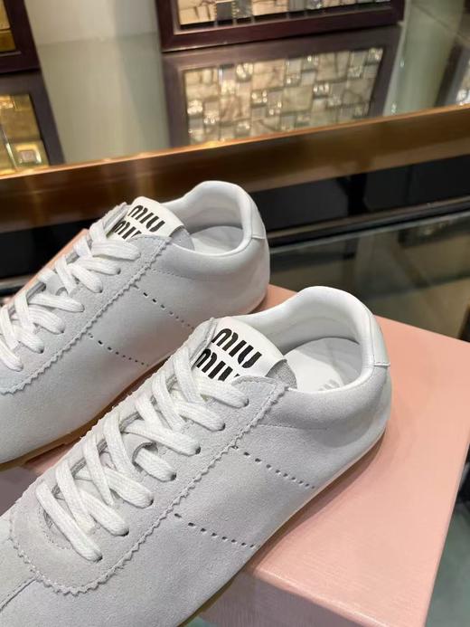 缪缪 Plume绒面牛皮革运动鞋（DBG） 商品图7