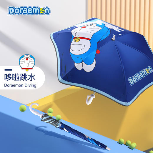 ✨来自哆啦A梦 —— 🌻【mamoru联名 哆啦a梦儿童晴雨伞】 ✅黑胶防晒涂层 ✅隔热降温，UPF50+ ✅0尖角设计 ✅伞边缘添加了反光条 🎯呵护孩子的童年。 商品图8
