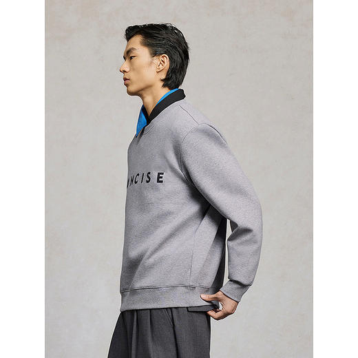 GXG男装 卫衣圆领字母印花长袖上衣 25年春G25X311014 商品图2