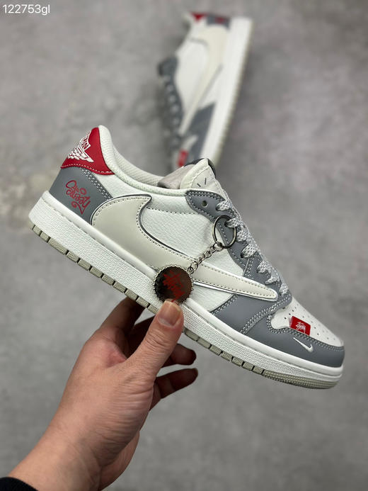 春季特惠💰360 Travis Scott x Fragment Design x Air Jordan 1 Low OG SP AJ1 乔1联名倒钩低帮 商品图3