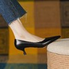 【预售5天】牛皮高跟鞋新款春秋季不累脚工作鞋细跟尖头女士单鞋HYDD&2024 商品缩略图1