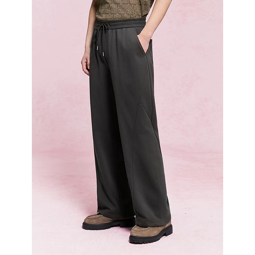 GXG男装 宽松直筒长裤通勤男士休闲裤轻薄运动裤子 25年夏季热卖 商品图3