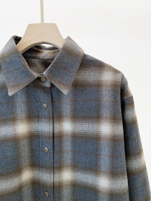 【高品质私服】【MC双面磨毛棉质渐变格纹衬衫】蓬松感与利落感达成微妙平衡G1653-CC【无标出货 介意慎拍】 商品图8