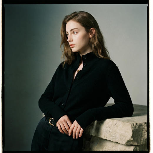 PALUOPO/PL翻领女开衫ET20061R-C1/约重265g 商品图7