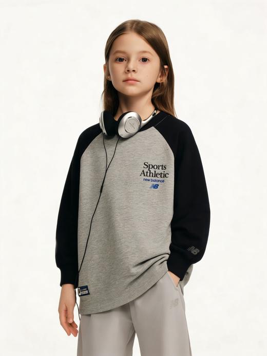 二店y 【2604】 春夏秋都可穿的百搭长袖【NB家撞色插肩袖T恤】 商品图5