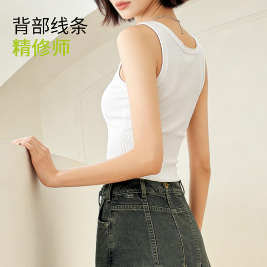 C2-【均码适合80-120斤】针织小吊带背心春季内搭可外穿辣妹打底上衣免穿文胸内衣女   愜惬如期/优雅轻悦 商品图4