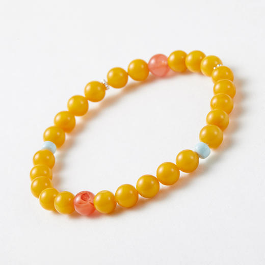 布达拉宫 蜜蜡彩色单圈手串 商品图2