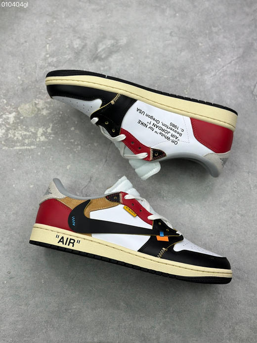 春季特惠💰430 倒勾限定 Travis Scott x Air Jordan 1 Reverse Mocha AJ1乔1 TS UN 联名倒钩 低帮文化篮球鞋 商品图4