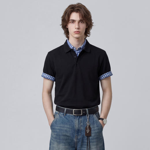【凉感&抗起球】圣得西短袖男款polo衫2026新款春季高级感商务T恤 商品图11