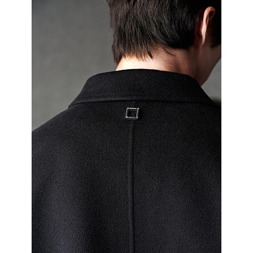 GXG男装 经典羊毛新中式单排扣短大衣夹克外套 25年冬季热卖 商品图3