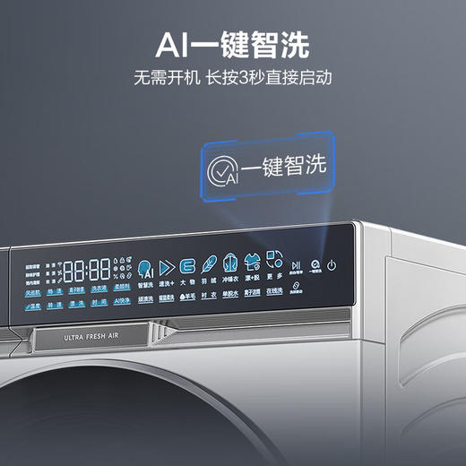海尔（Haier）【麦浪套系】滚筒洗衣机全自动12公斤超薄家用家电XQG120-BSNEG87WU1 商品图5