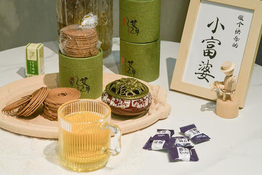 【艾草盘香天然盘香  无死角赶蚊】，买2送1，再送香炉！送精油一物多用，绿色安心 商品图2