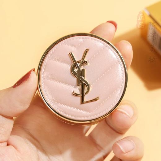 【圣罗兰彩妆三件套组】YSL圣罗兰 恒久贴肤衣粉底液25ml 粉盖+粉皮革气垫5g+黑管唇釉中样2.8ml 香港直邮 商品图7