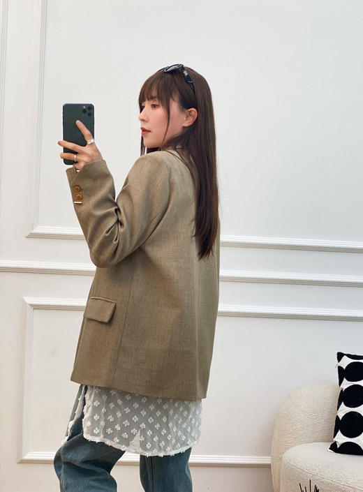 西装控男友风兼财阀时髦复古西装外套 商品图4