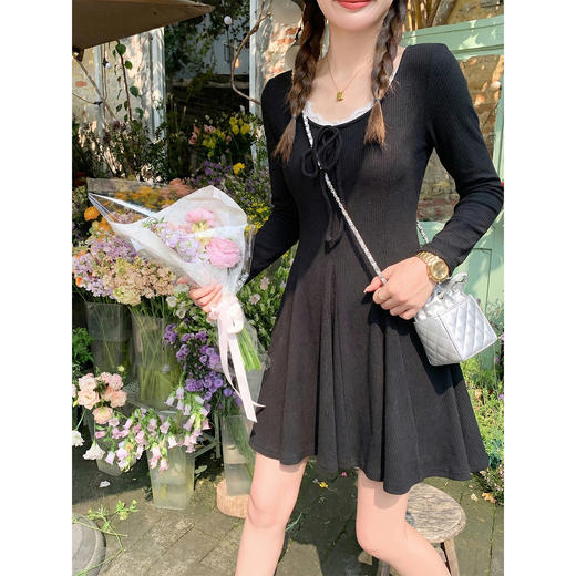 <曾小咸推荐>3.7现货秒杀 ！微信超特价！蕾丝边收腰连衣裙 日常229.99 立减130 秒杀99.99！！ 商品图3