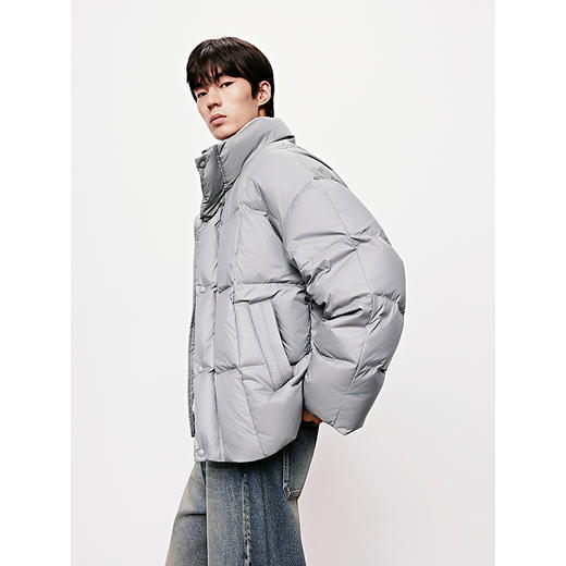GXG男装 简约设计面包服多色加厚外套短款羽绒服 25年冬热卖 商品图3
