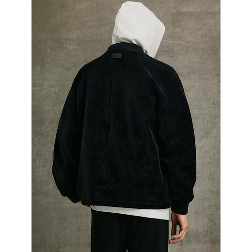 GXG男装 复古水洗PU宽松棒球领夹克25年春季热卖G25X211006 商品图4